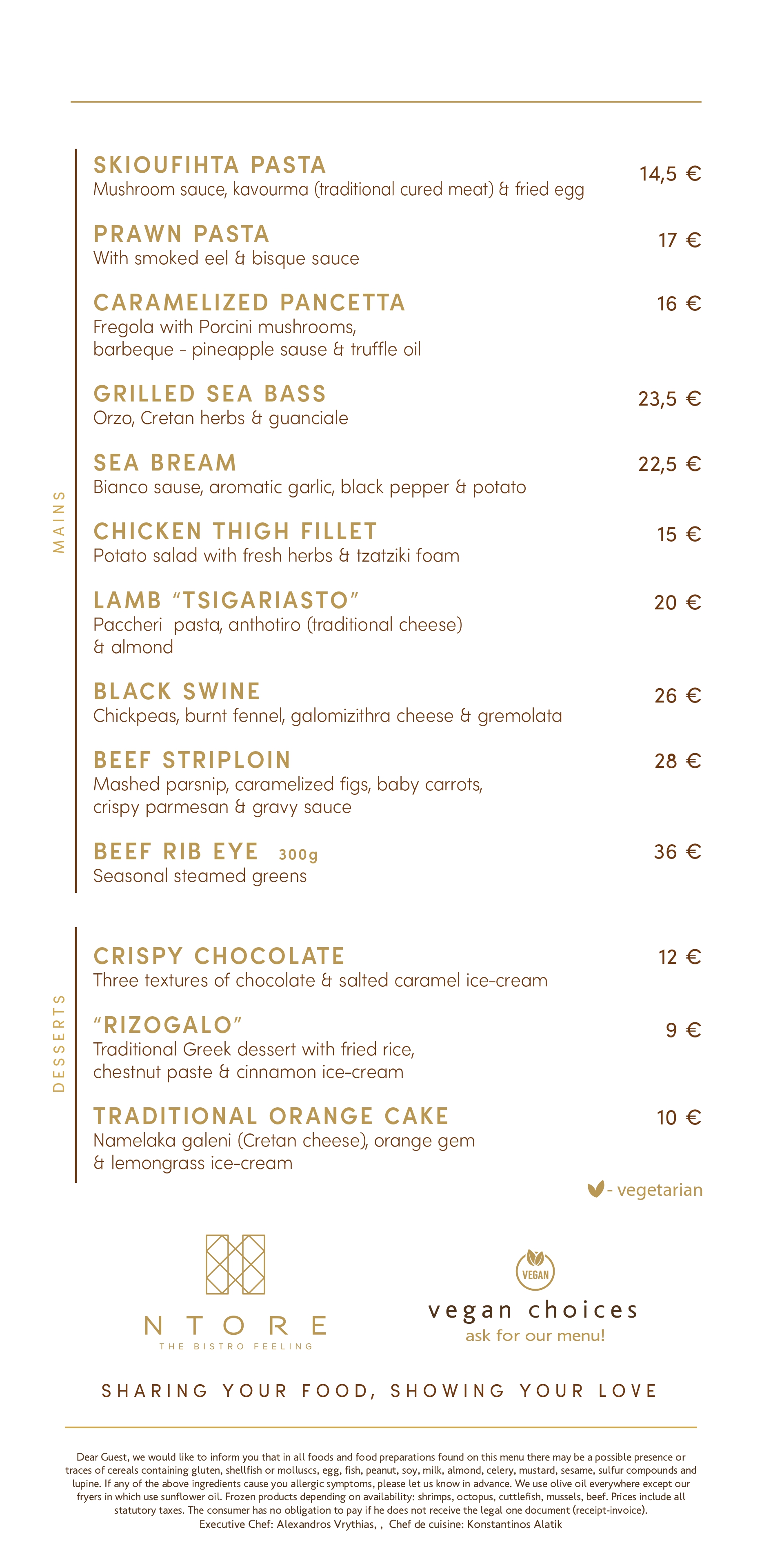 Ntore Summer Menu 2024 - English Page 2